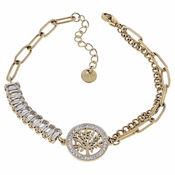 BRACELET GOLD CELEBRITY NEREZOVÁ OCEL