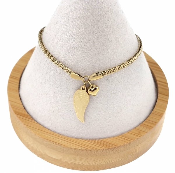 BRACELET GOLD CELEBRITY NEREZOVÁ OCEL