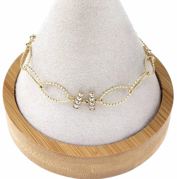 BRACELET GOLD CELEBRITY NEREZOVÁ OCEL