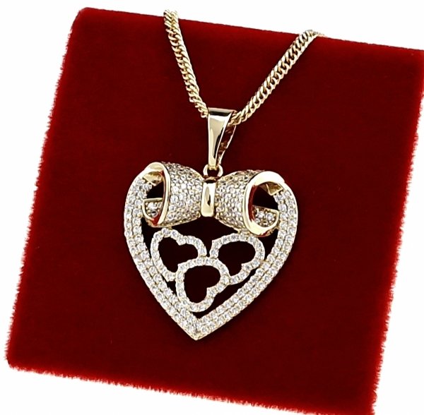 zlatý přívěsek 18k lesklý xuping