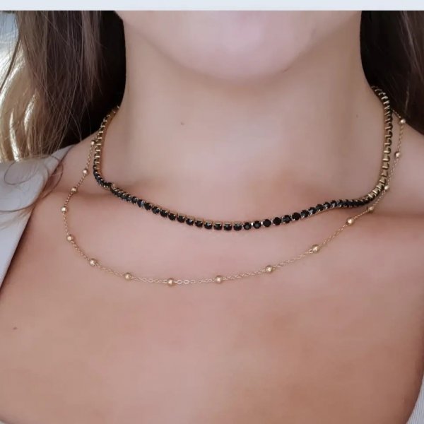GOLDEN CHAIN CELEBRITY NÁHRDELNÍK NEREZ
