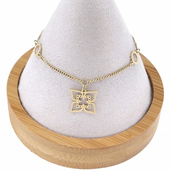 BRACELET GOLD CELEBRITY NEREZOVÁ OCEL