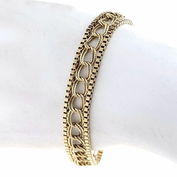 ARMBAND GOLD CELEBRITY EDELSTAHL