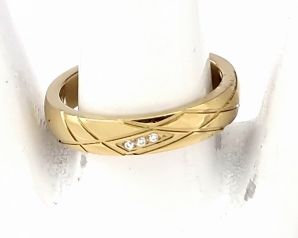 Ring 19,00 mm, goldener Edelstahl