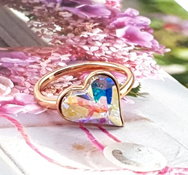 Goldring 18,30 mm. vergoldete Verlobung Xuping