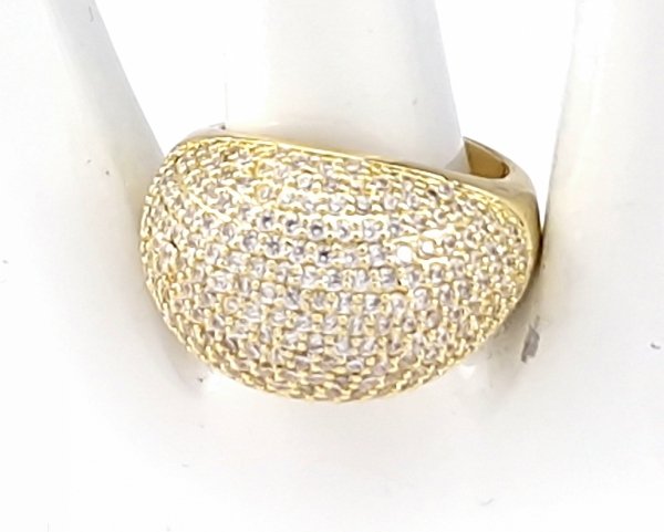 Goldring 18,60 mm. vergoldete Verlobung Xuping