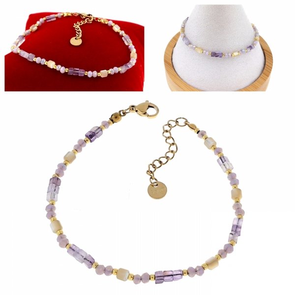 ARMBAND GOLD CELEBRITY EDELSTAHL