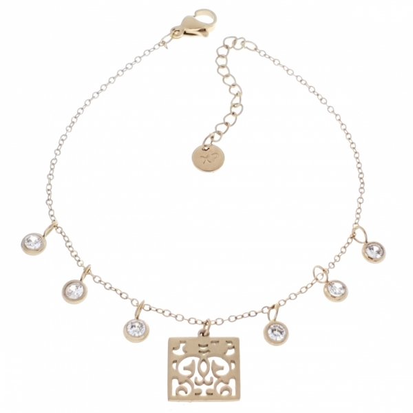 ARMBAND GOLD CELEBRITY EDELSTAHL