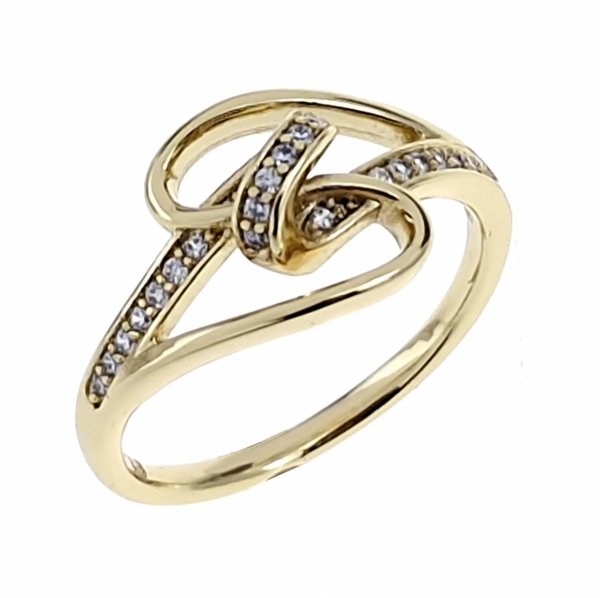Goldring 18,60 mm. vergoldete Verlobung Xuping