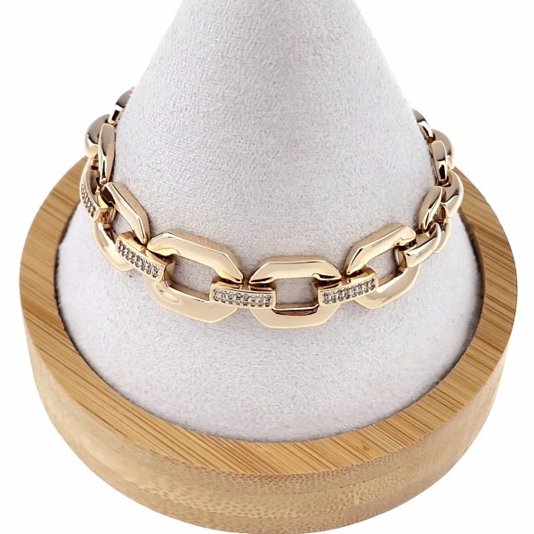 Armband aus 18 Karat vergoldetem Gold