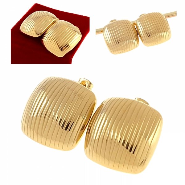 goldene Ohrringe aus Edelstahl