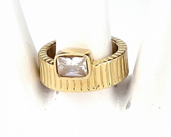 Ring 19,00 mm, goldener Edelstahl