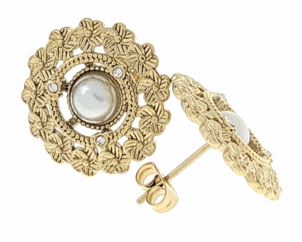 goldene Ohrringe aus Edelstahl