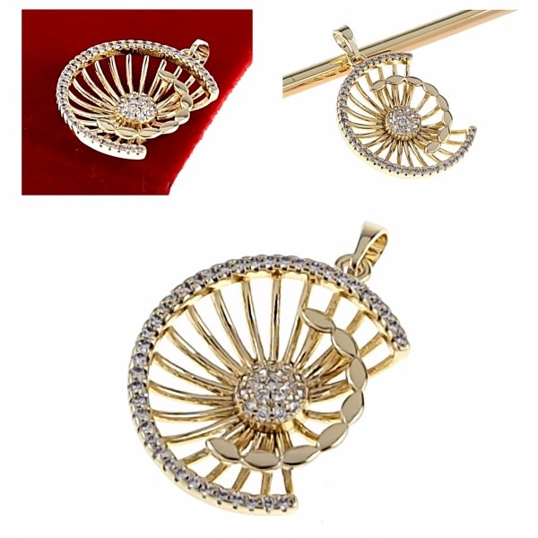 Goldanhänger 18 Karat glänzendes Xuping