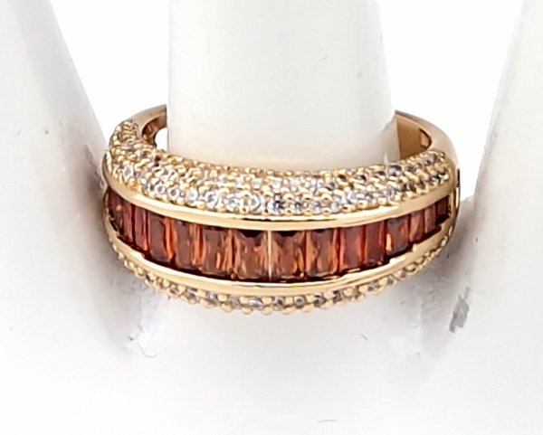 Goldring 18,60 mm. vergoldete Verlobung Xuping
