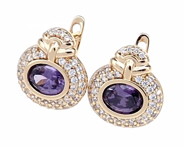exklusive swarovski vergoldete ohrringe