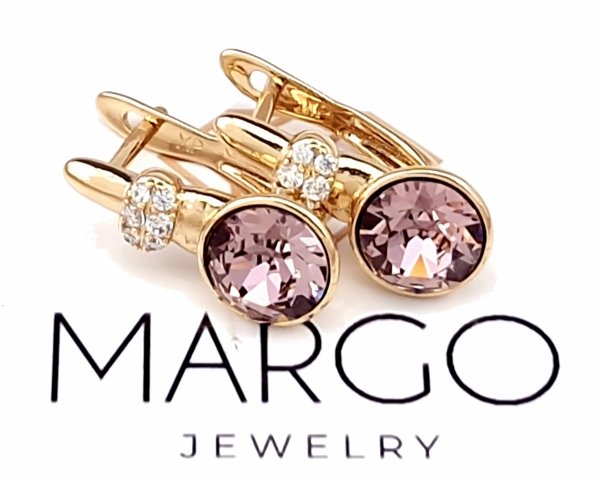 exklusive swarovski vergoldete ohrringe