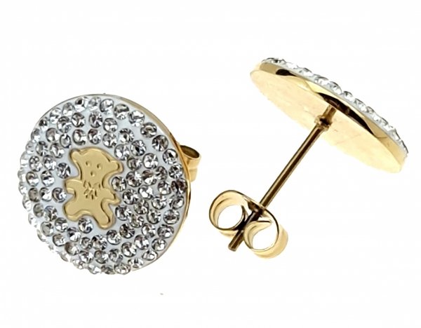 goldene Ohrringe aus Edelstahl
