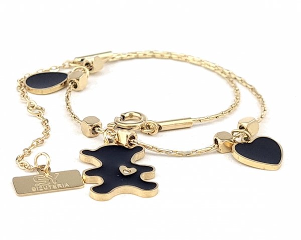 ARMBAND GOLD CELEBRITY EDELSTAHL
