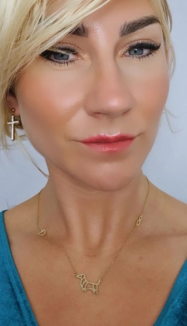 goldene Ohrringe aus Edelstahl