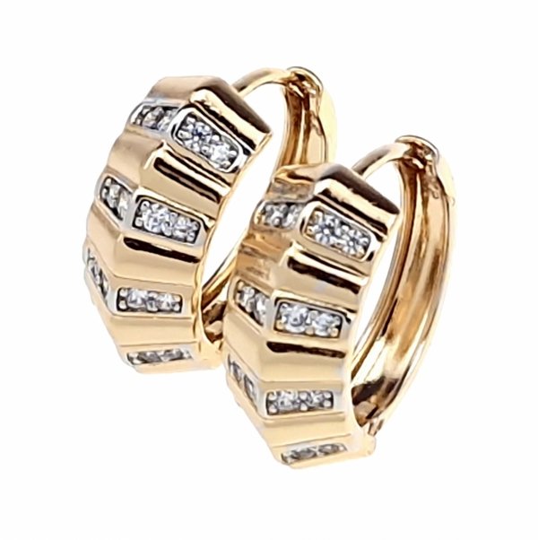 exklusive swarovski vergoldete ohrringe