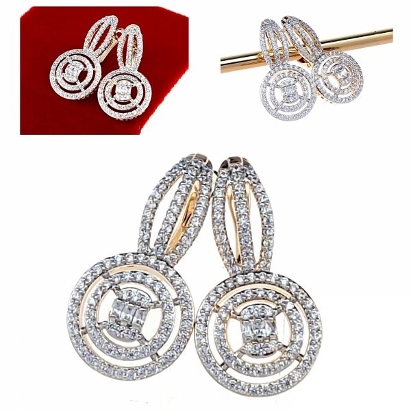 exklusive swarovski vergoldete ohrringe