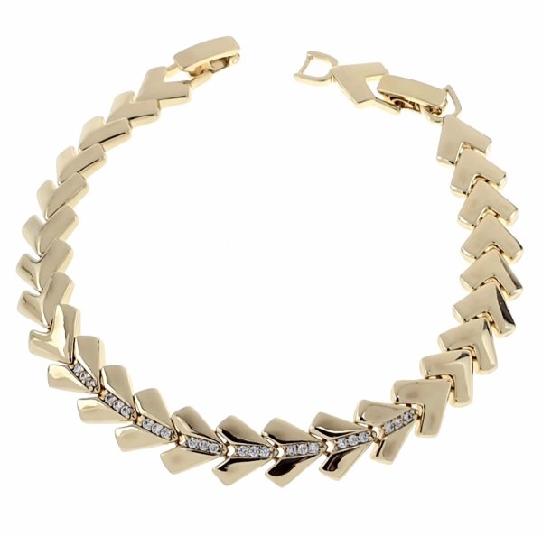 Armband aus 18 Karat vergoldetem Gold