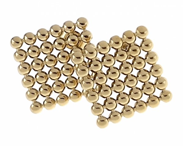 goldene Ohrringe aus Edelstahl