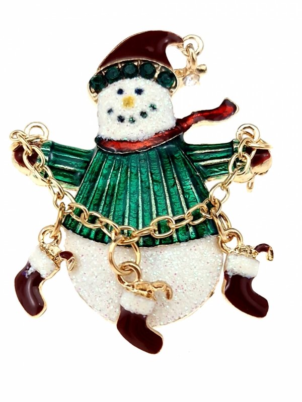 elegante Goldbrosche