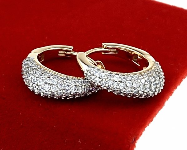 exklusive swarovski vergoldete ohrringe