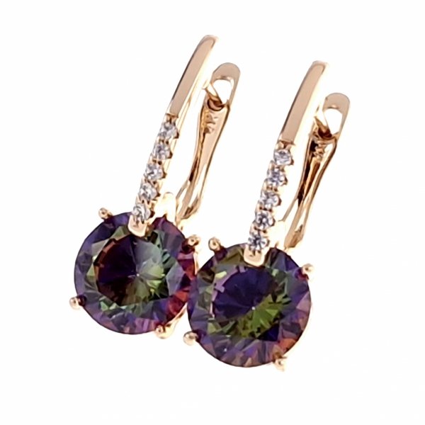 exklusive swarovski vergoldete ohrringe