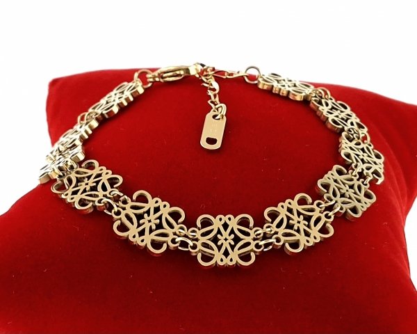 ARMBAND GOLD CELEBRITY EDELSTAHL