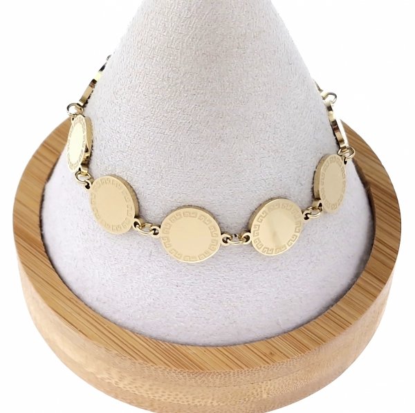 ARMBAND GOLD CELEBRITY EDELSTAHL