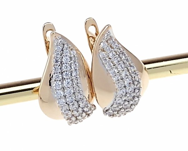 exklusive swarovski vergoldete ohrringe
