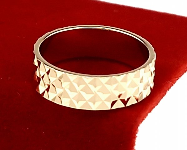 Goldring 18,60 mm. vergoldete Verlobung Xuping