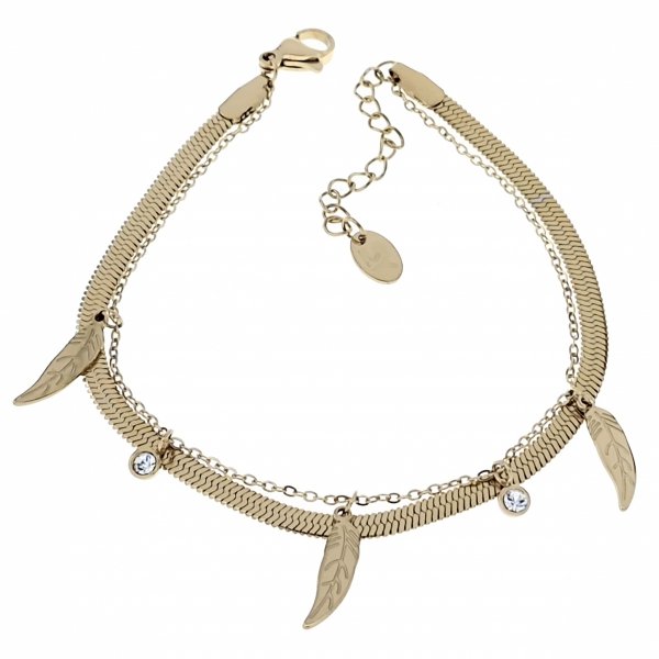 ARMBAND GOLD CELEBRITY EDELSTAHL