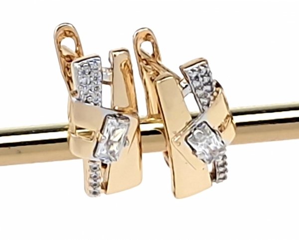 exklusive swarovski vergoldete ohrringe