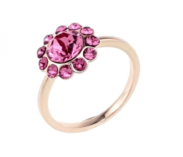 Goldring 18,00 mm. vergoldete Verlobung Xuping