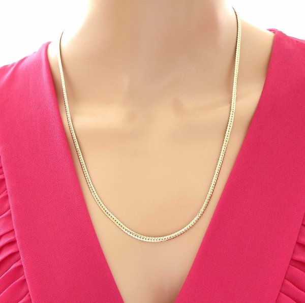 Gold vergoldete Kette 18 Karat Xuping