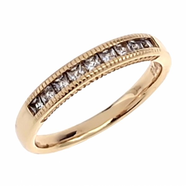 Goldring 18,60 mm. vergoldete Verlobung Xuping