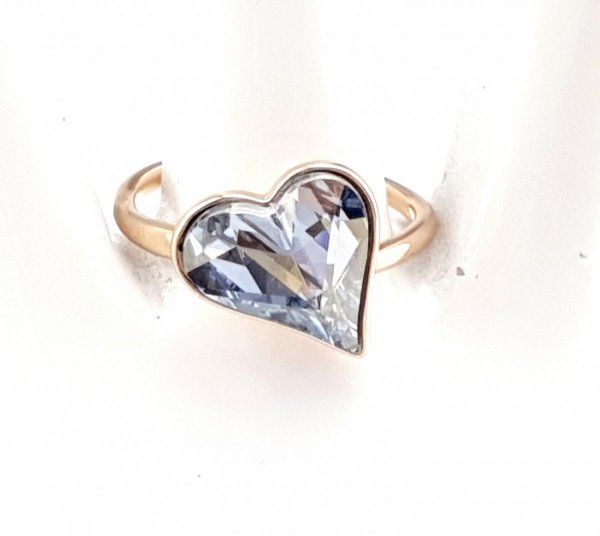 Goldring 18,30 mm. vergoldete Verlobung Xuping