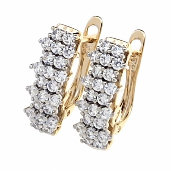 exklusive swarovski vergoldete ohrringe