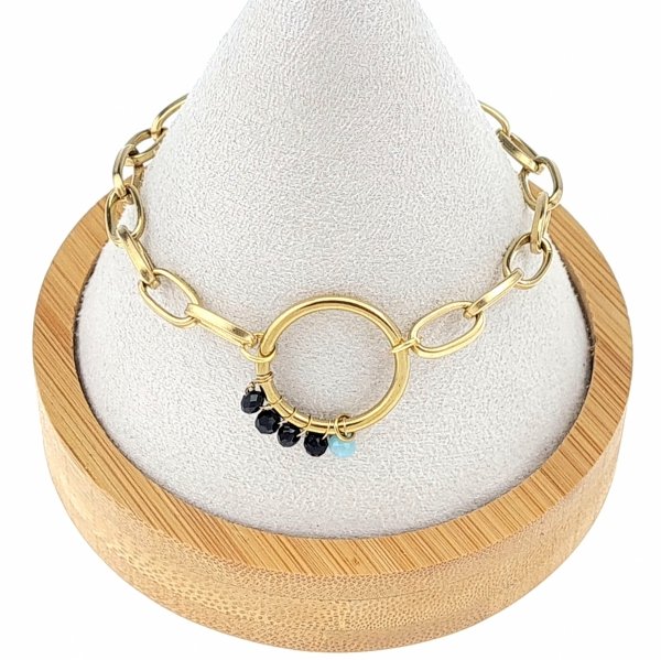 ARMBAND GOLD CELEBRITY EDELSTAHL