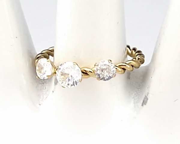Ring 19,00 mm, goldener Edelstahl