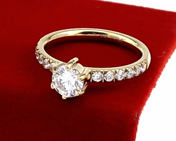 Ring 19,00 mm, goldener Edelstahl