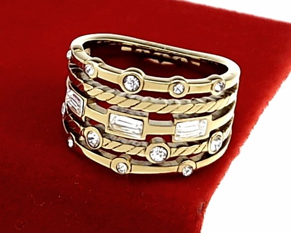 Ring 19,00 mm, goldener Edelstahl
