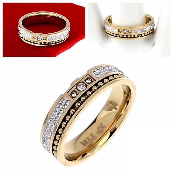 Ring 19,00 mm, goldener Edelstahl