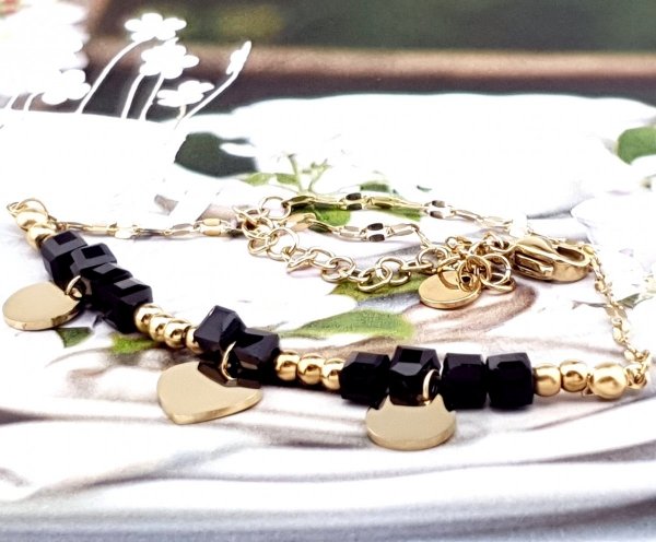 ARMBAND GOLD CELEBRITY EDELSTAHL