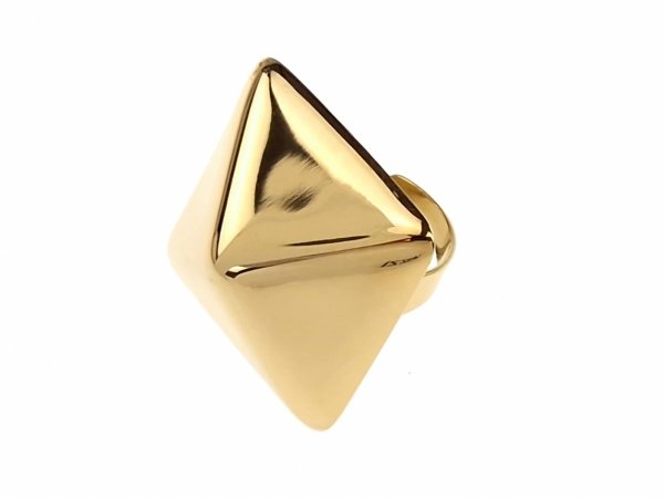 Ring 18,30 mm, goldener Edelstahl