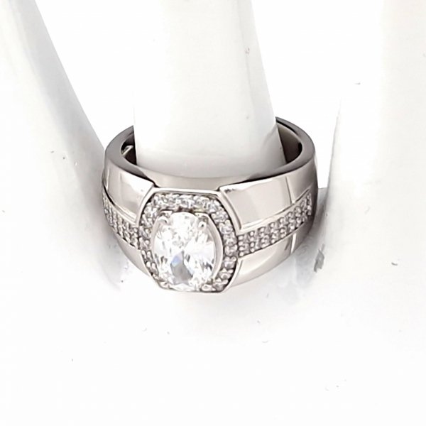 Goldring 18,60 mm. vergoldete Verlobung Xuping